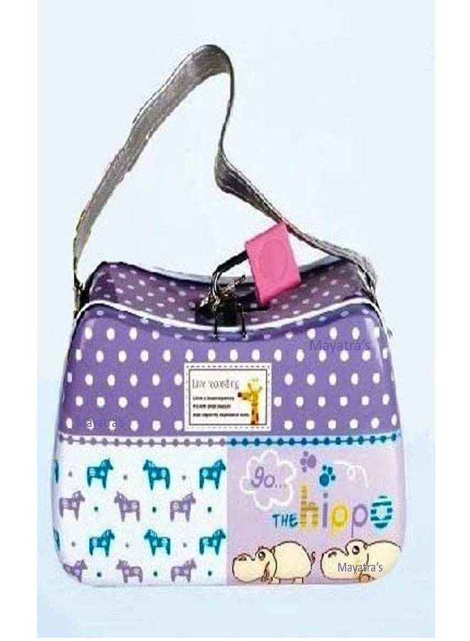 Mayatra's Cute Attractive Purse Shape Piggy Bank with Security Lock & Keys for Kids Money Saving Storage Coin Collector Box for Girls (Pack of 1, Multicolor) - Image 1